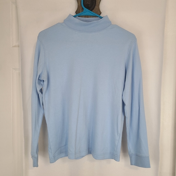 (978) Speculation Petite Woman's Long Sleeve Turtleneck, Size: PS Light Blue - Picture 3 of 16